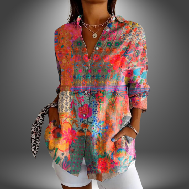 Mila – The Floral Blouse That Does It All