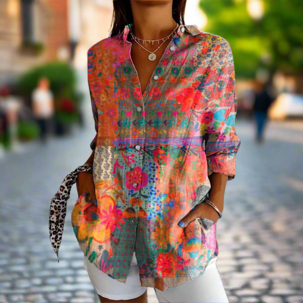 Mila – The Floral Blouse That Does It All