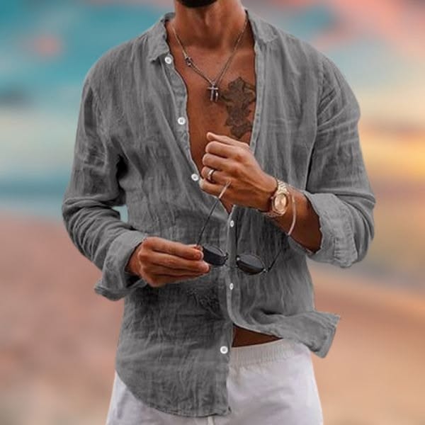 Jack - Linen-Cotton Short Sleeve Shirt