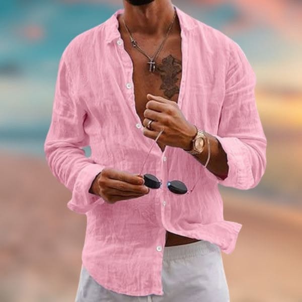 Jack - Linen-Cotton Short Sleeve Shirt