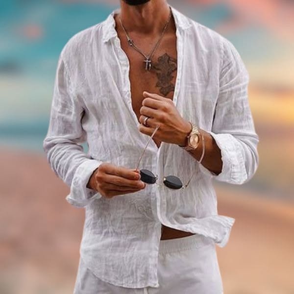 Jack - Linen-Cotton Short Sleeve Shirt