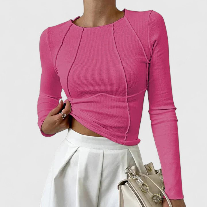 Delilah - Comfortable Long Sleeve Top
