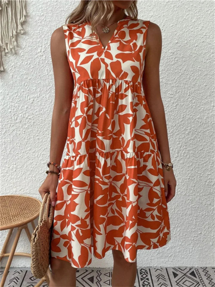 Riley - Leafy Summer Dress