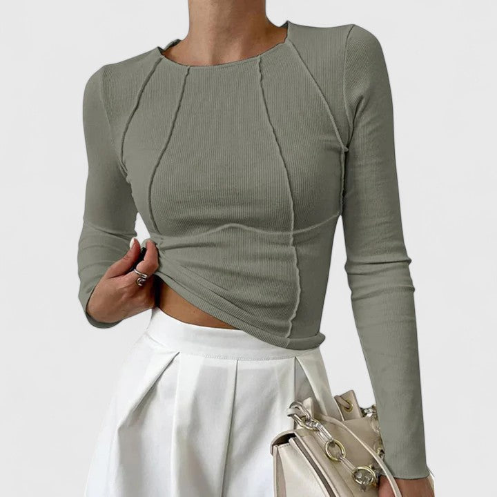 Delilah - Comfortable Long Sleeve Top