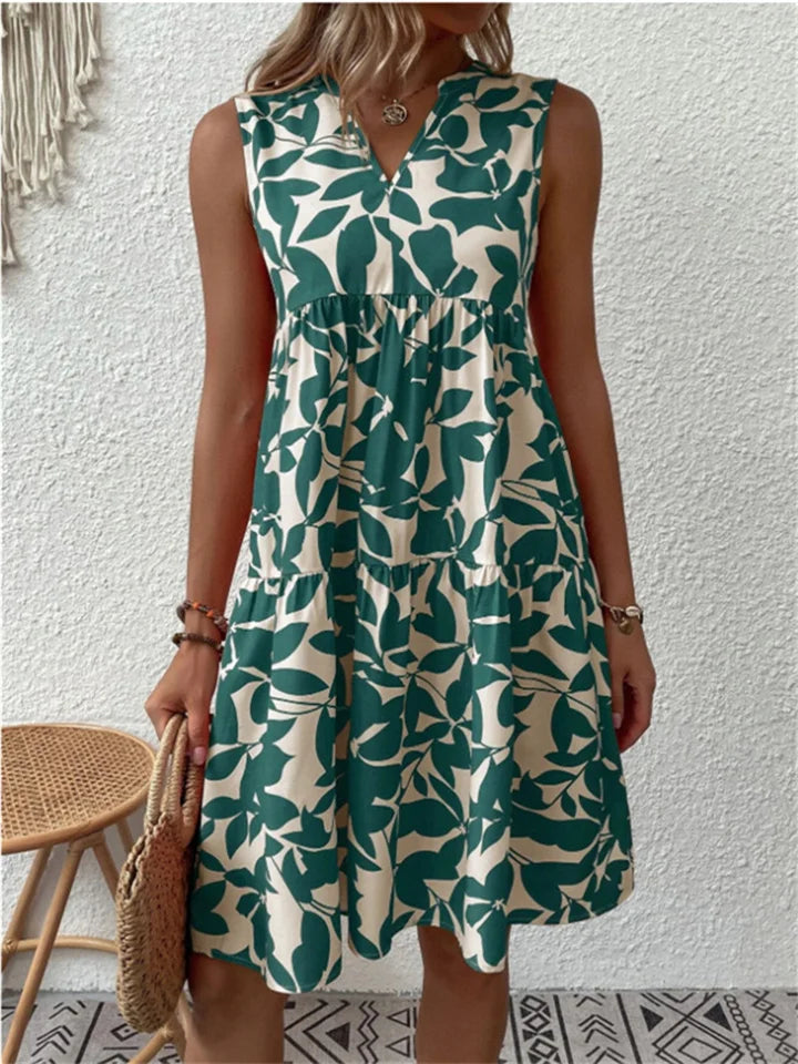 Riley - Leafy Summer Dress