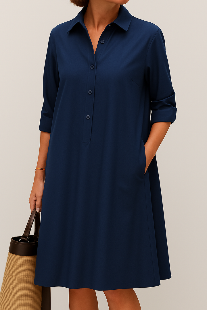 Penelope – The Effortless Button-Up Shirt Dress