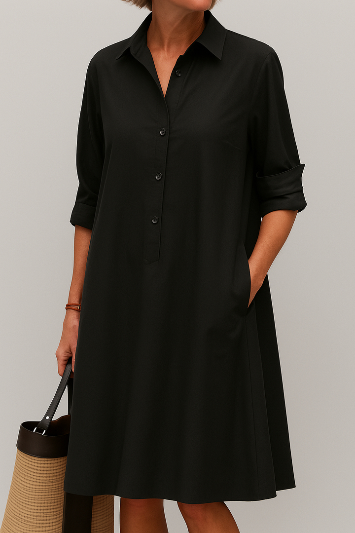 Penelope – The Effortless Button-Up Shirt Dress