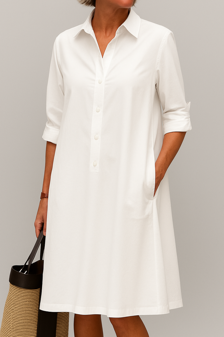 Penelope – The Effortless Button-Up Shirt Dress