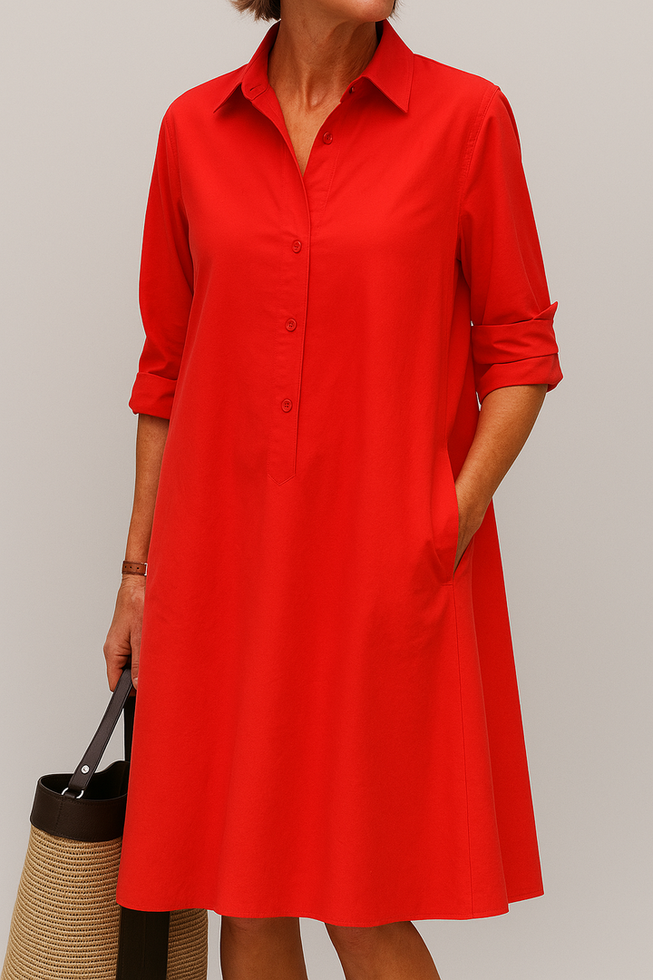 Penelope – The Effortless Button-Up Shirt Dress