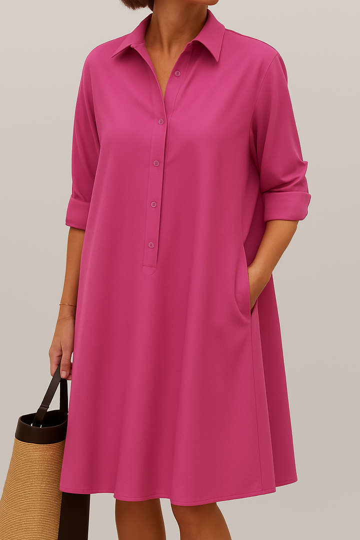 Penelope – The Effortless Button-Up Shirt Dress