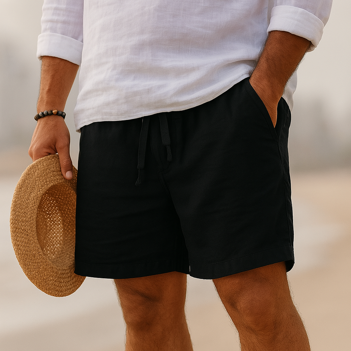 Ethan - Cotton-Linen Shorts