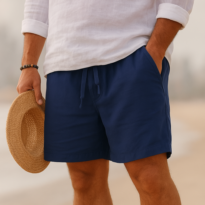 Ethan - Cotton-Linen Shorts
