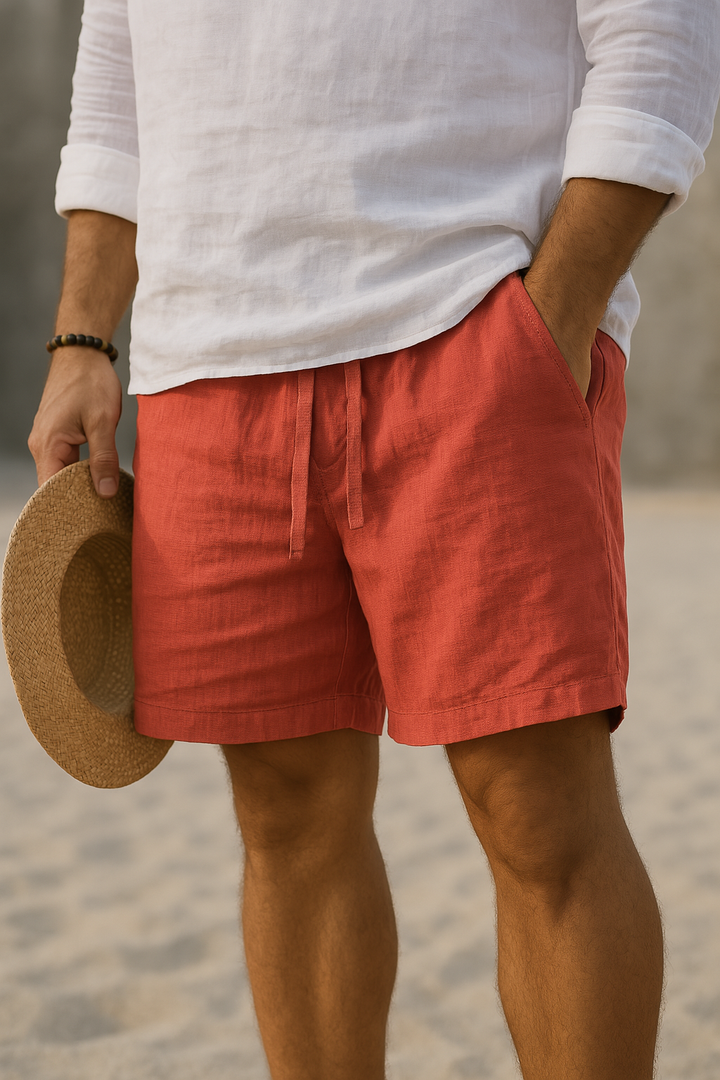 Ethan - Cotton-Linen Shorts