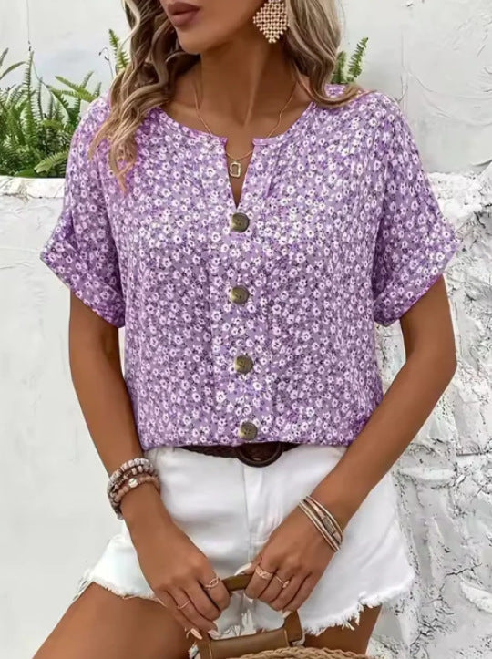 Audrey - Stylish Floral Top