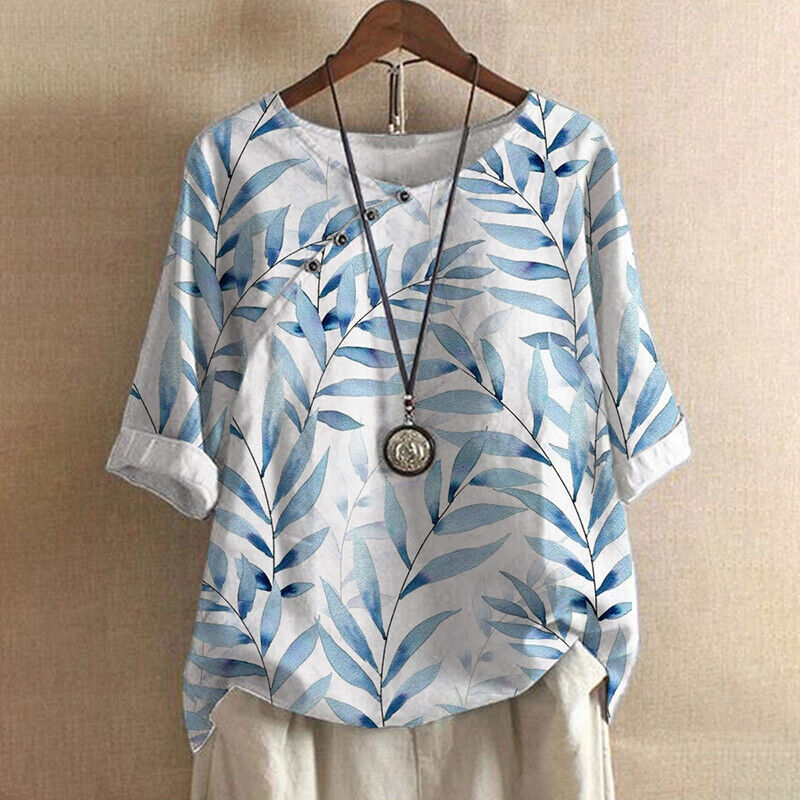 Naomi - Botanical Button Blouse